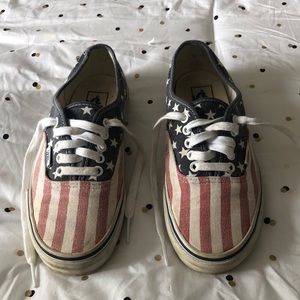 American flag vans
